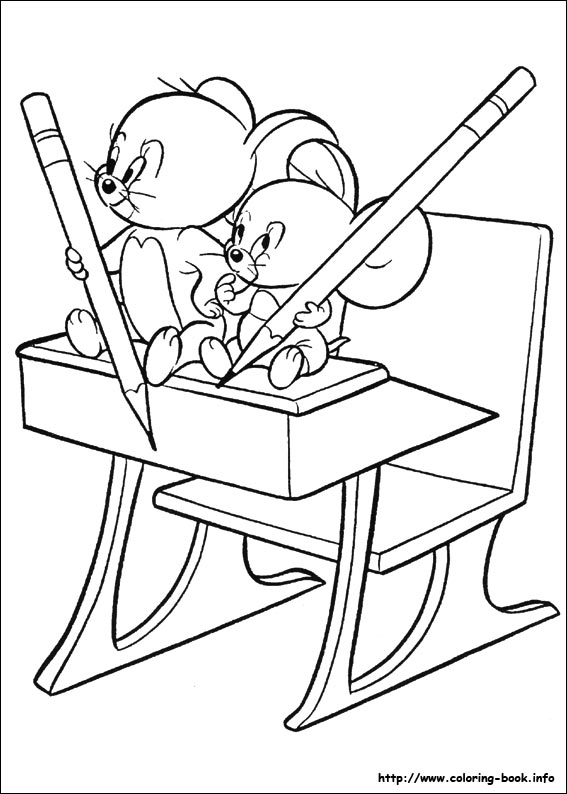 Tom and Jerry coloring picture